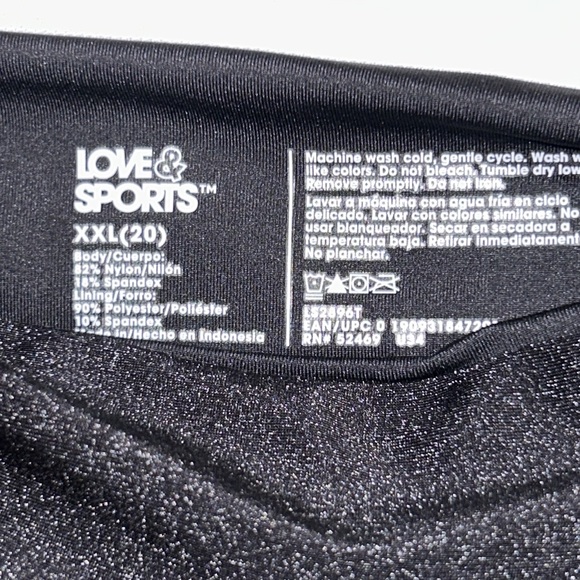 XXLBikini bottom new with tags and inner cover classic Coverage by Love &Sports - Picture 7 of 7